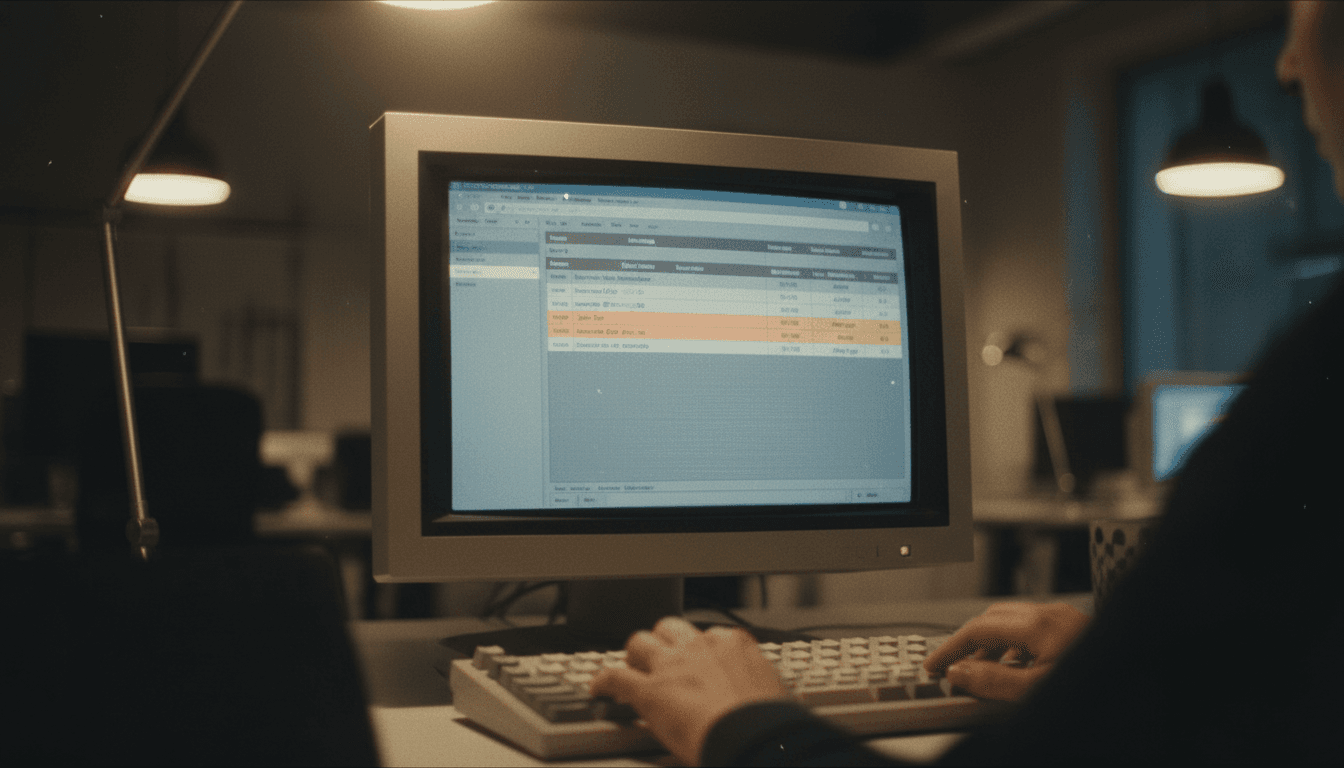 Close-up of a computer monitor showing a CRM dashboard with data entry